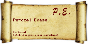 Perczel Emese névjegykártya